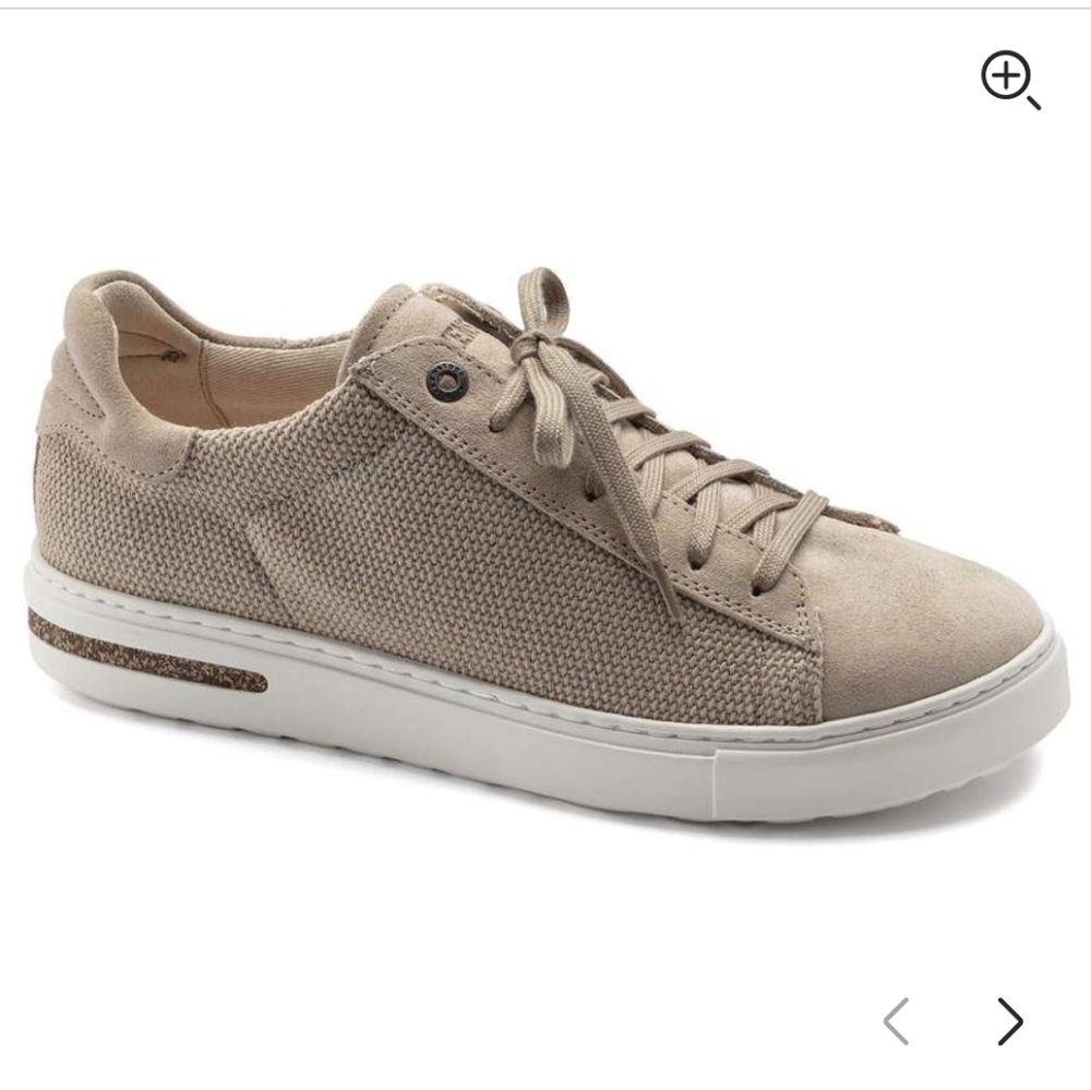 BIRKENSTOCK BEND LOW CANVAS / SUEDE SNEAKERS IN SANDCASTLE